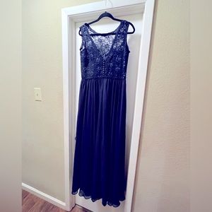 Morilee Navy Blue Bridesmaid’s Gown.